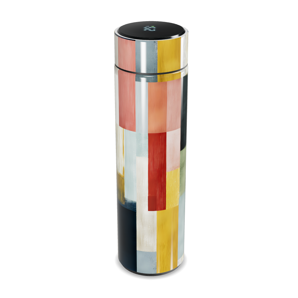 Garrafa Térmica Touch - Estampa Colorida Geométrica