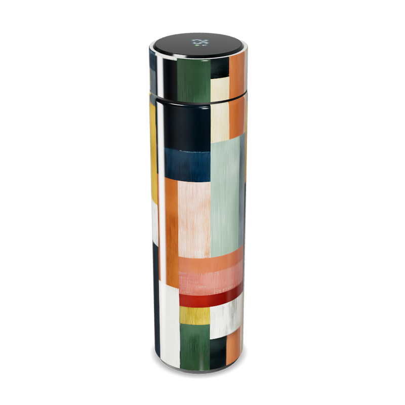 Garrafa Térmica Touch - Estampa Colorida Geométrica