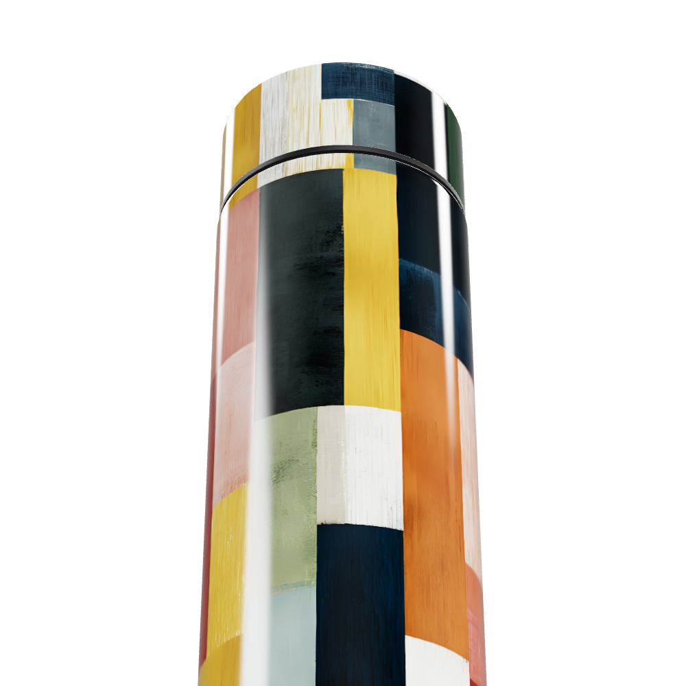 Garrafa Térmica Touch - Estampa Colorida Geométrica