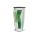 Copo Térmico - Estampa Abstrata Verde