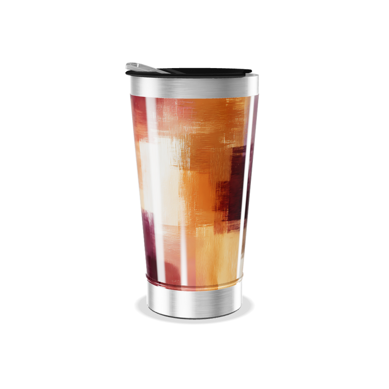 Copo Térmico - Arte Abstrata Colorida