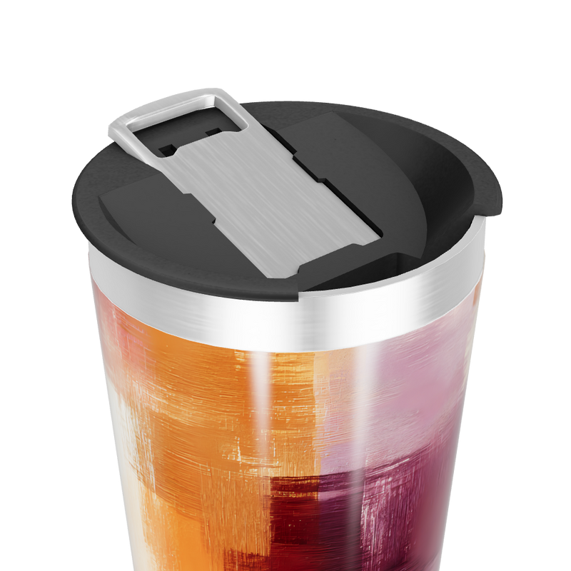 Copo Térmico - Arte Abstrata Colorida