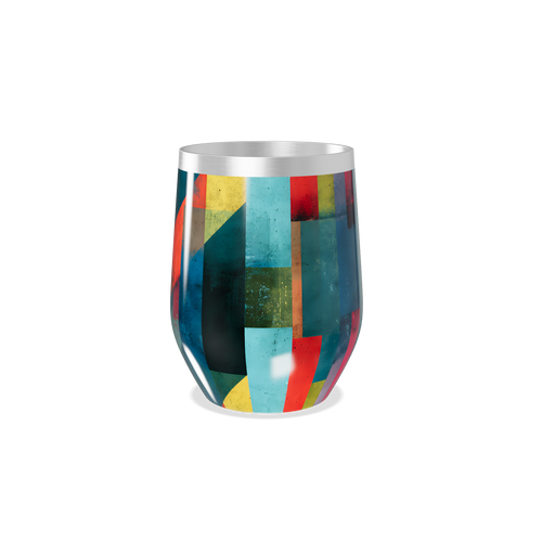 Copo Térmico Slim - Estampado Geométrico Colorido