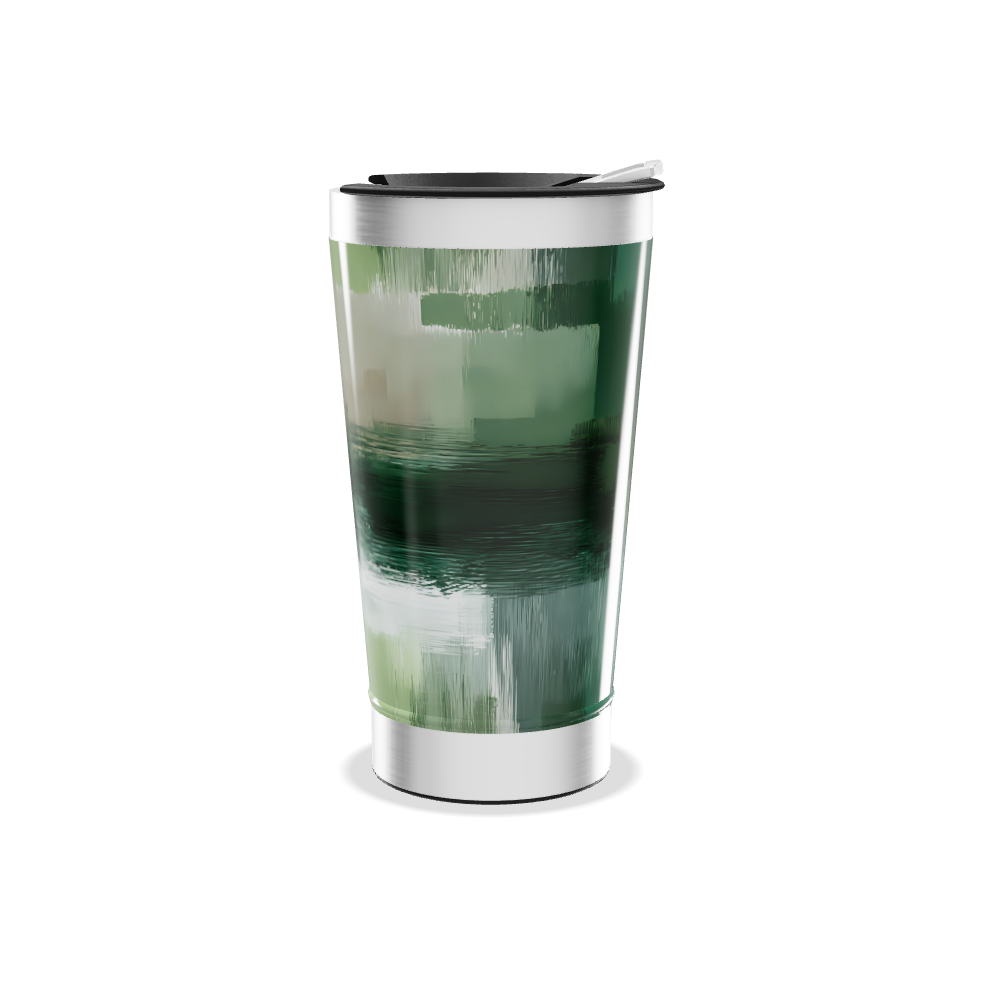 Copo Térmico - Estampa Verde e Cinza