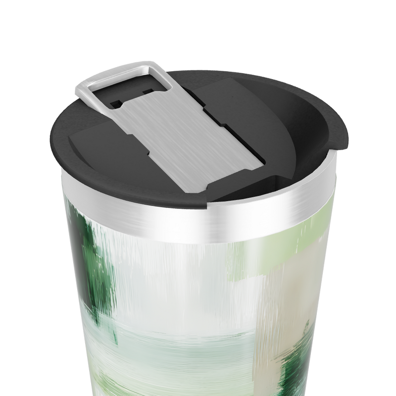 Copo Térmico - Estampa Verde e Cinza