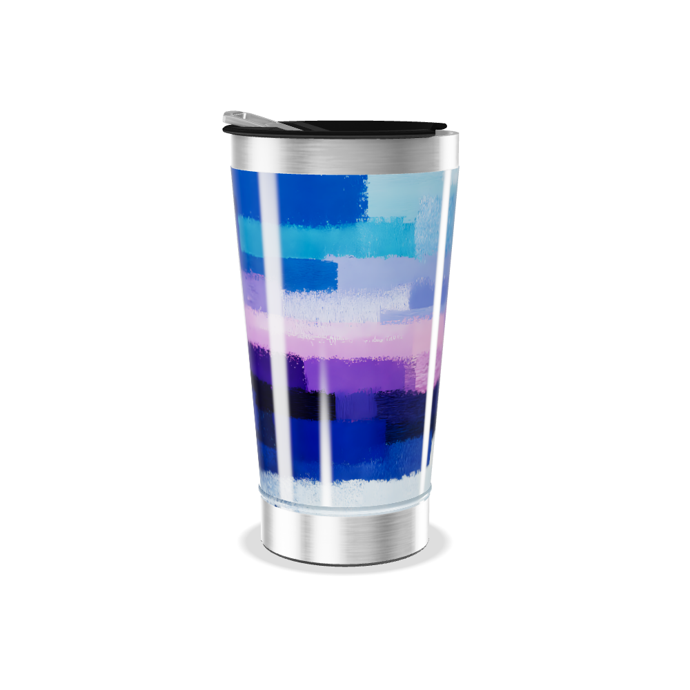 Copo Térmico - Azul e Roxo Aço Inox