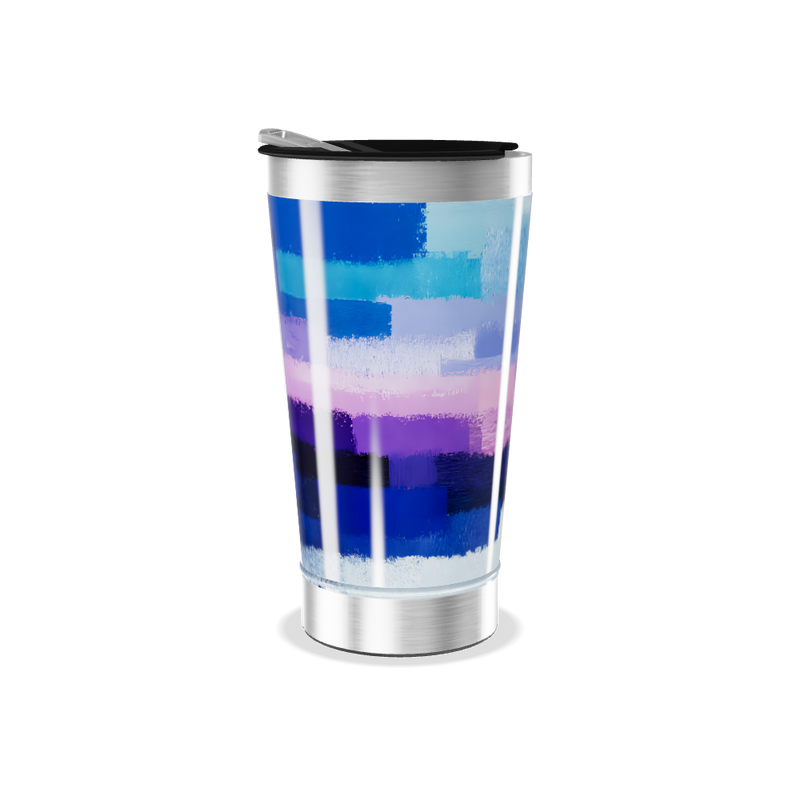 Copo Térmico - Azul e Roxo Aço Inox