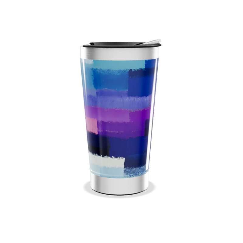 Copo Térmico - Azul e Roxo Aço Inox