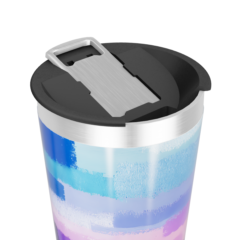 Copo Térmico - Azul e Roxo Aço Inox