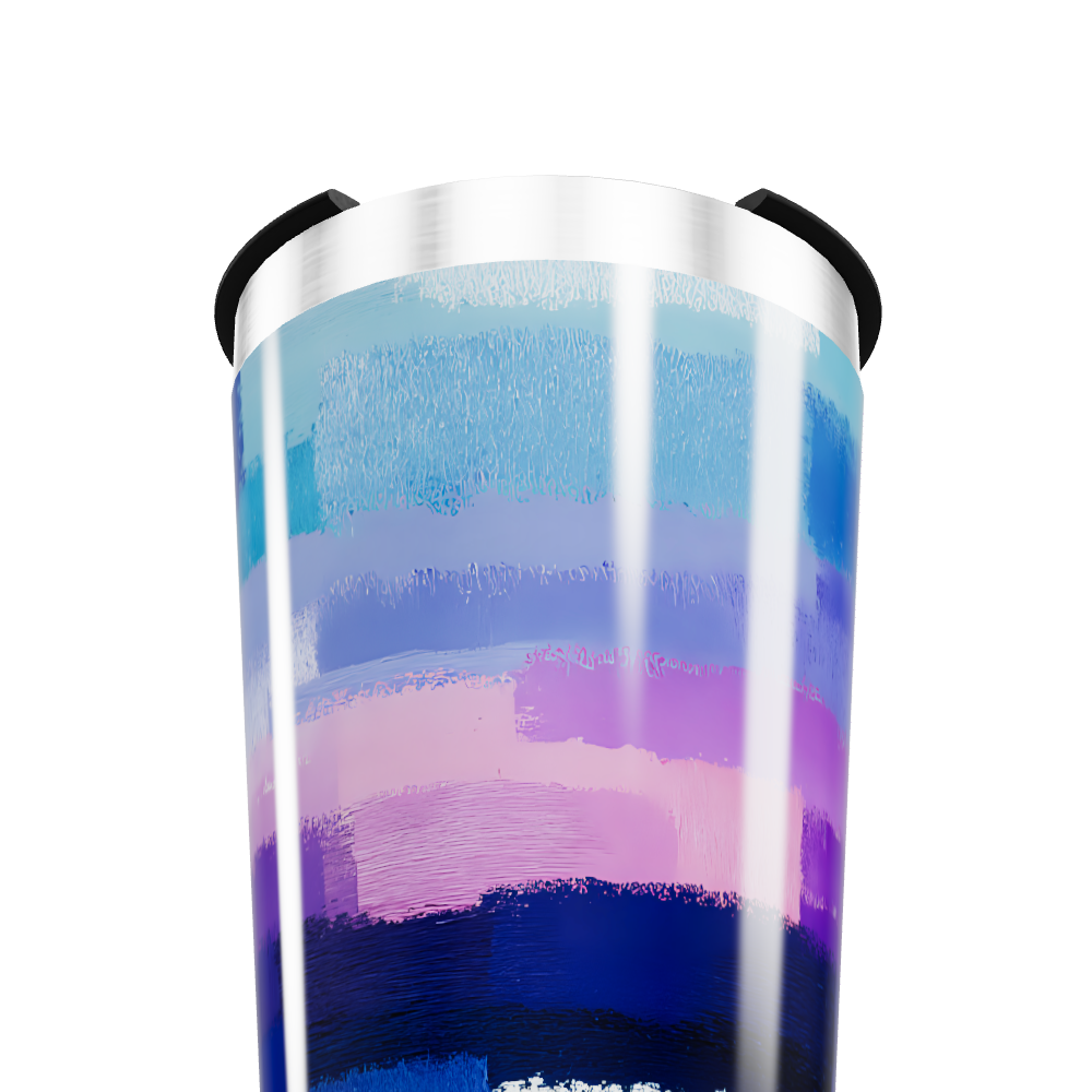 Copo Térmico - Azul e Roxo Aço Inox