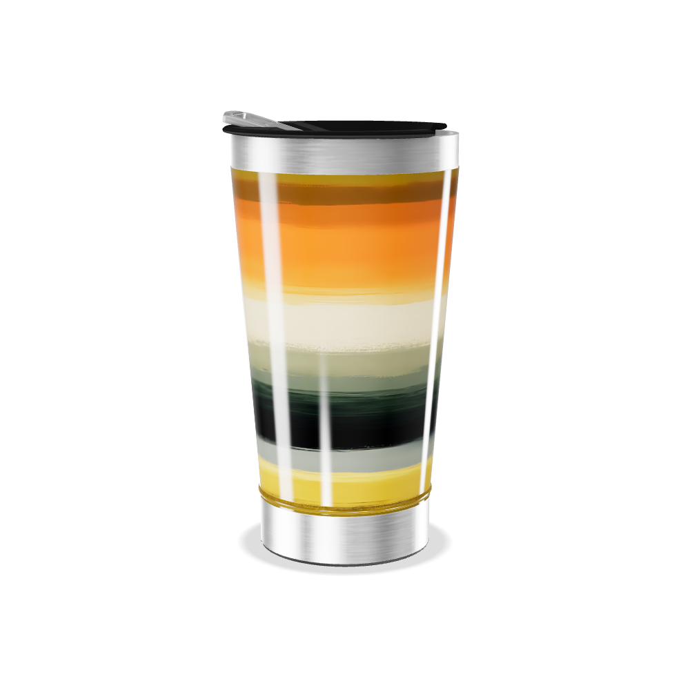Copo Térmico - Listrado Multicolorido Aço