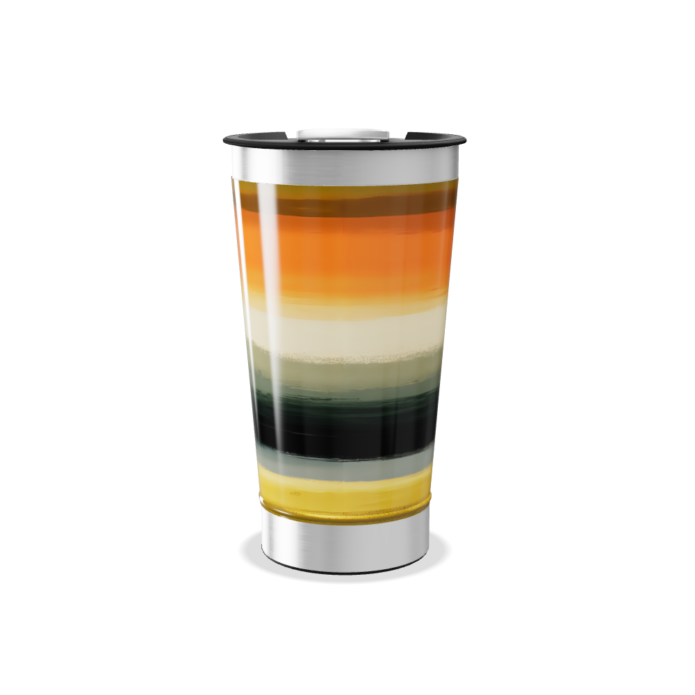 Copo Térmico - Listrado Multicolorido Aço