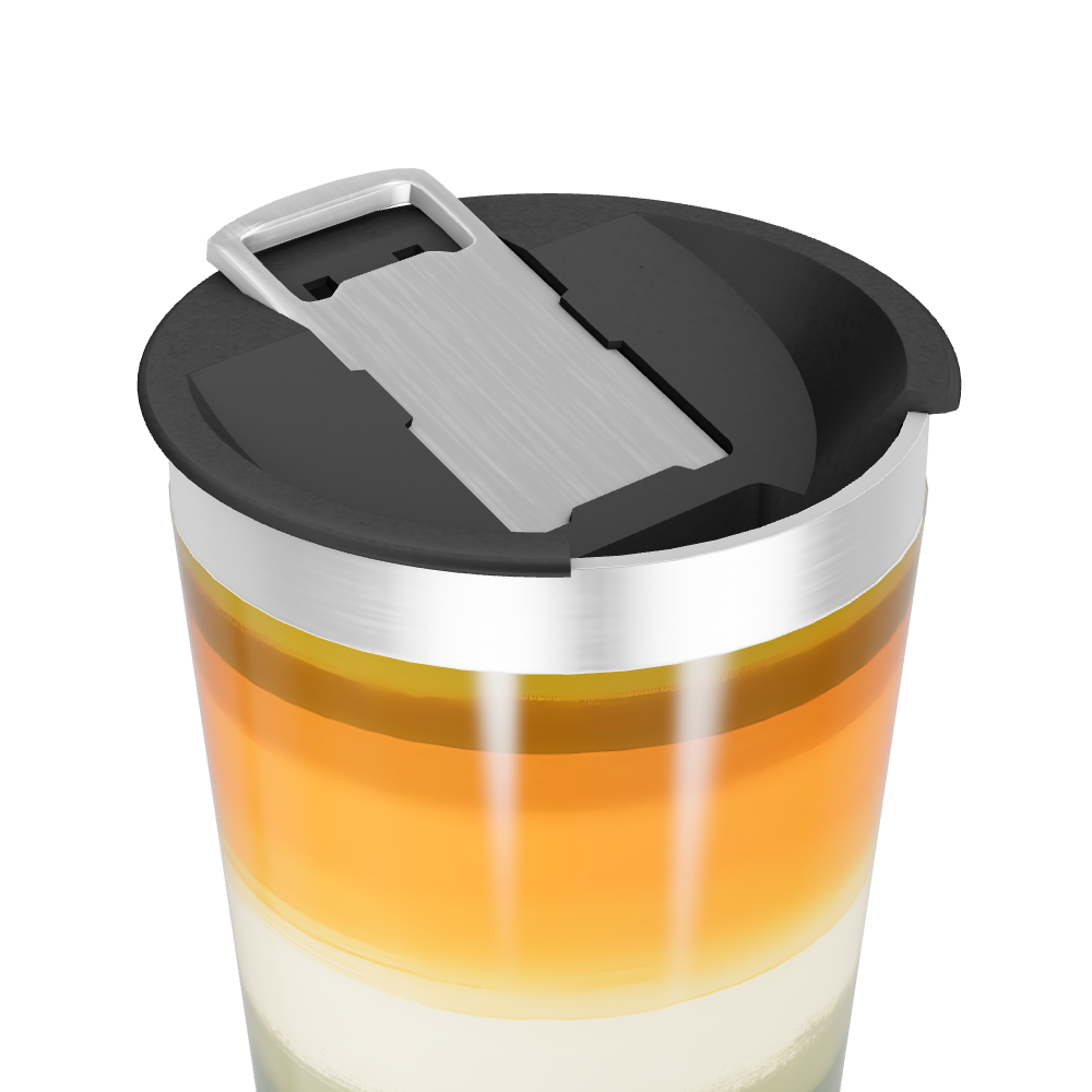 Copo Térmico - Listrado Multicolorido Aço