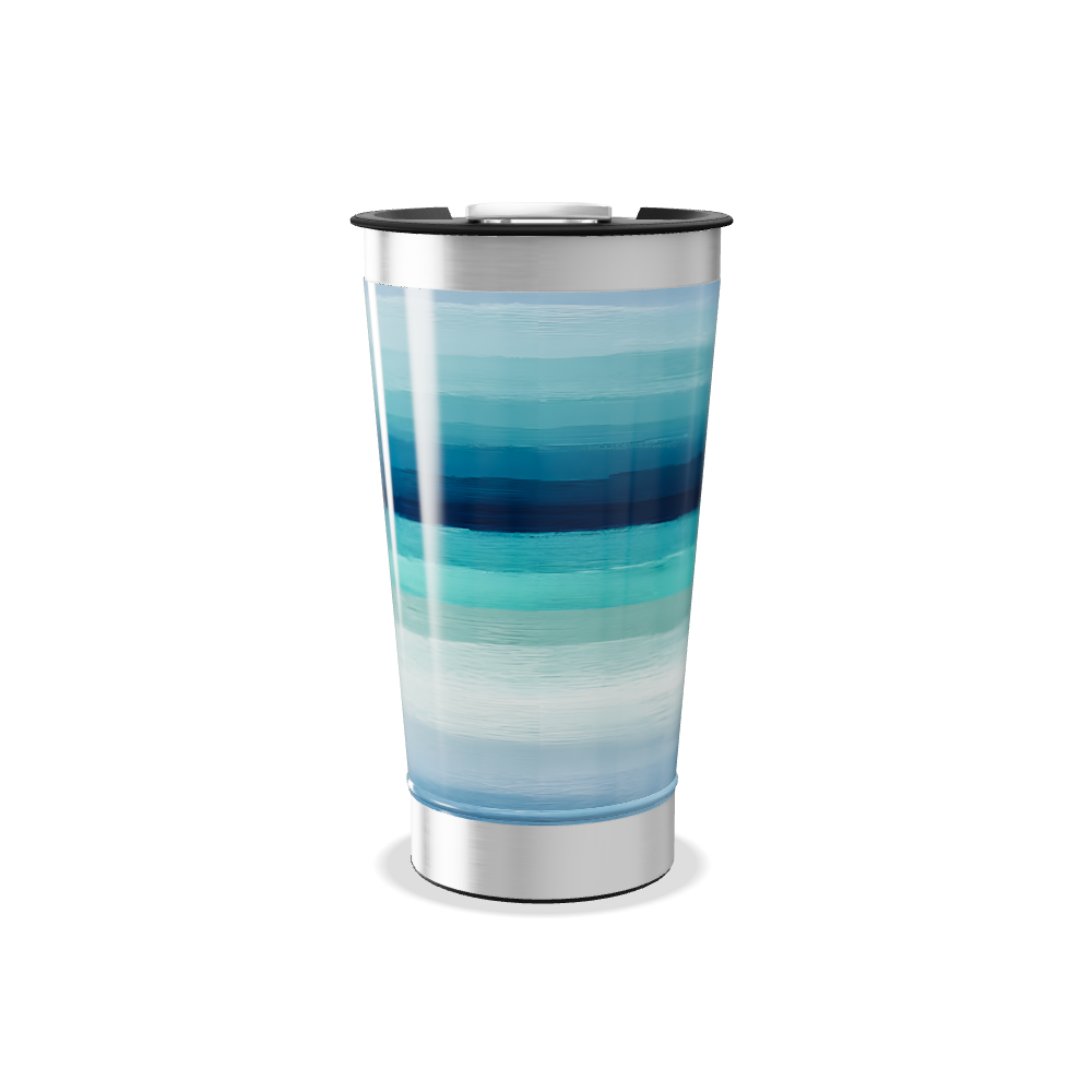 Copo Térmico - Azul Degradê Inox