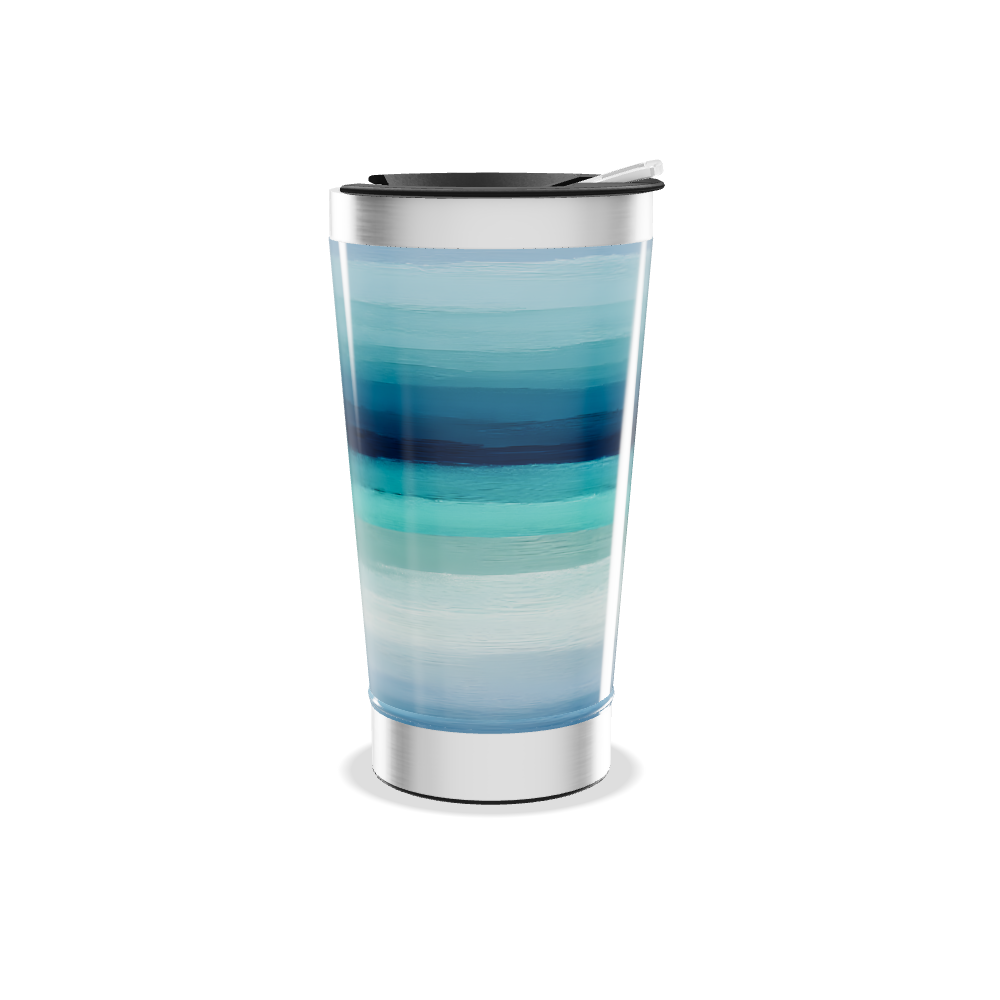 Copo Térmico - Azul Degradê Inox