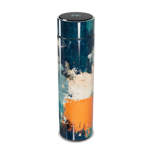 Garrafa Térmica Touch Estampa Abstrata Colorida
