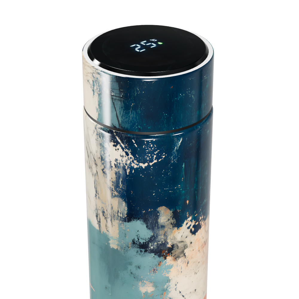 Garrafa Térmica Touch Estampa Abstrata Colorida