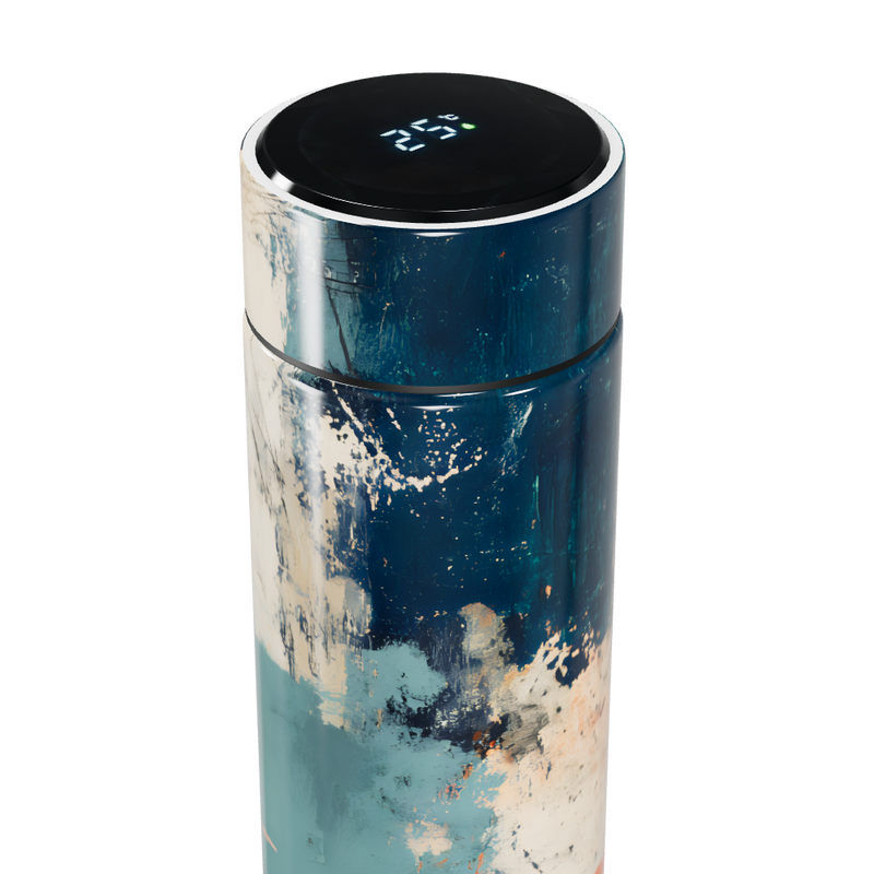 Garrafa Térmica Touch Estampa Abstrata Colorida