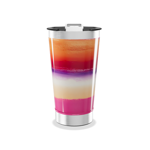 Copo Térmico - Listras Coloridas Aço Inox