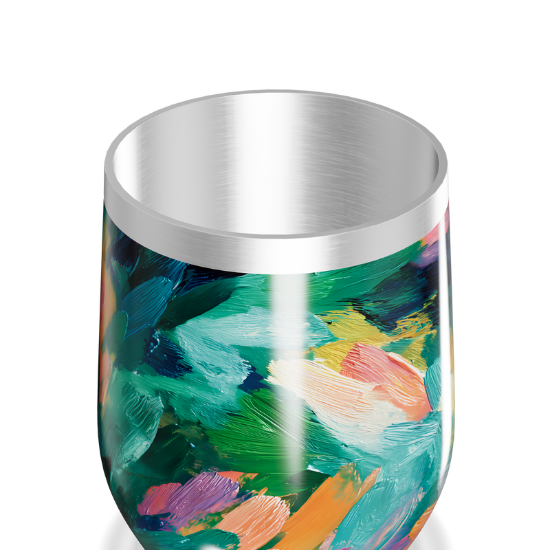 Copo Térmico Slim - Estampa Colorida Abstrata