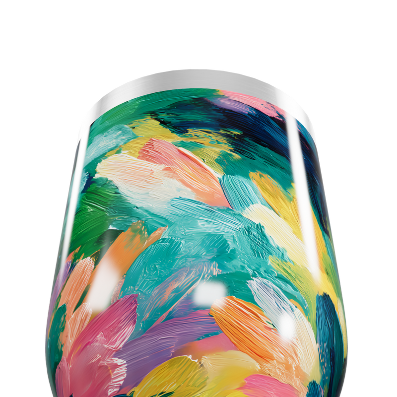 Copo Térmico Slim - Estampa Colorida Abstrata