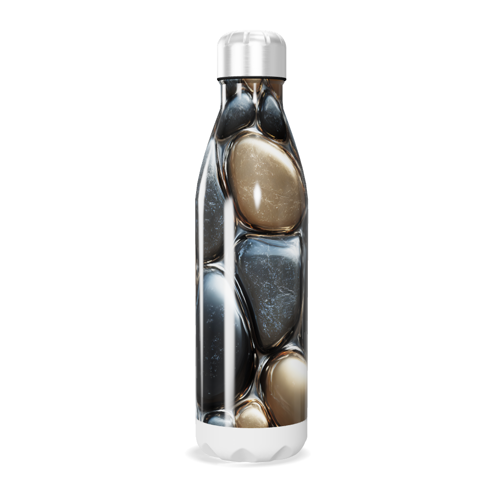Garrafa Inox - Estampa Pedras 500ml