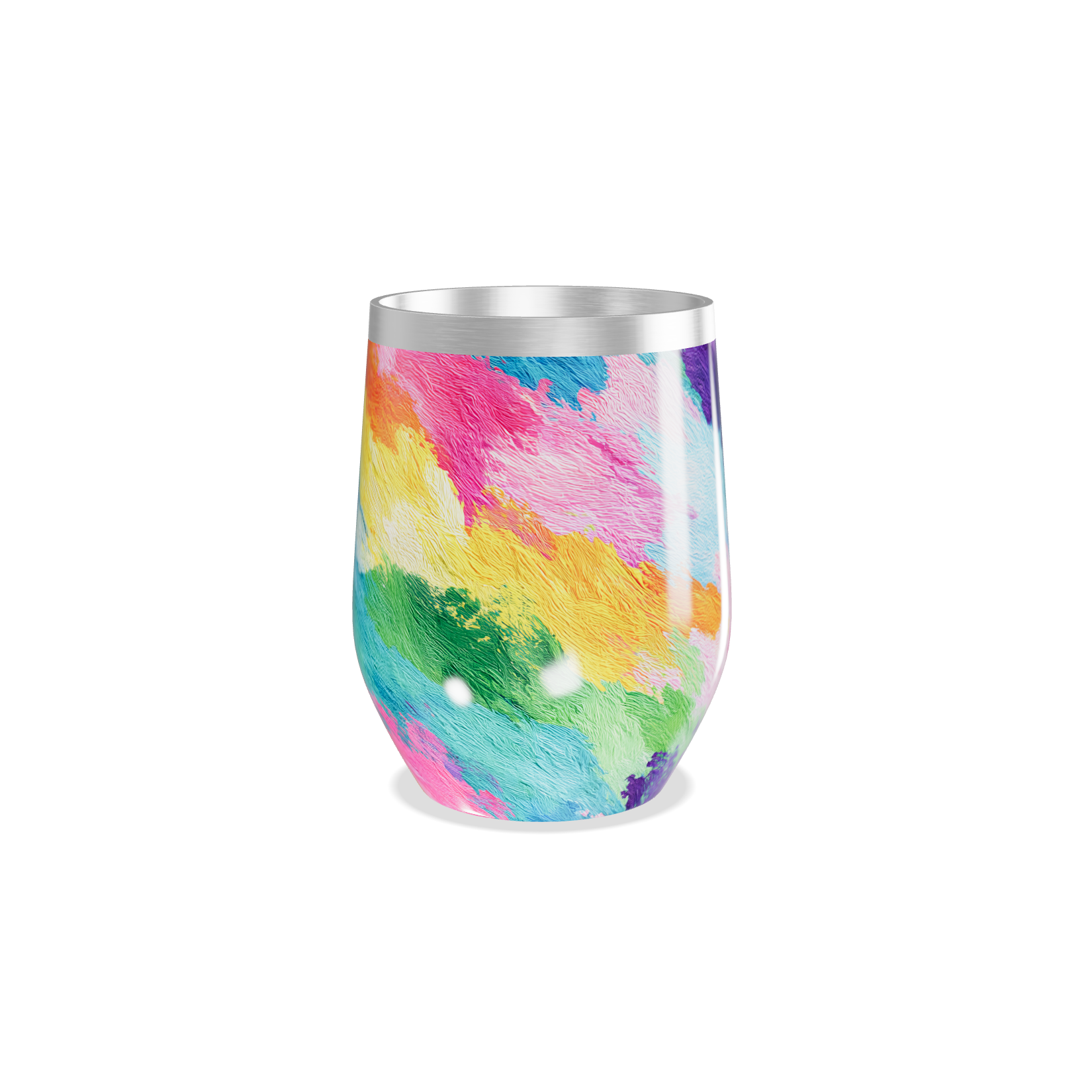 Copo Térmico Slim - Estampa Colorida Aço Inox