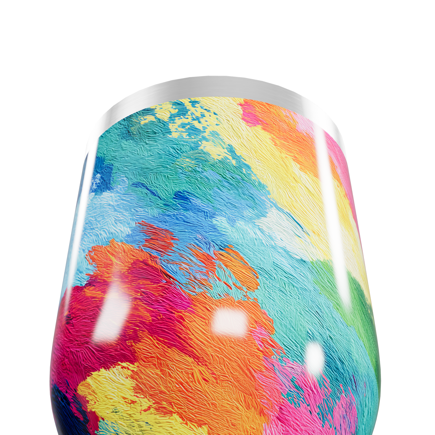 Copo Térmico Slim - Estampa Colorida Aço Inox