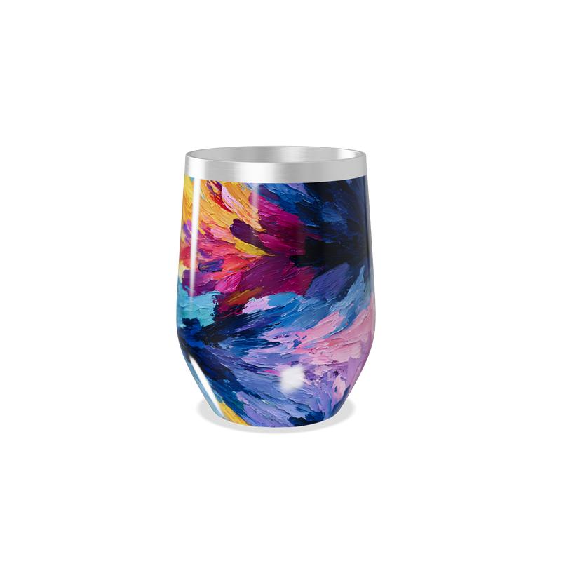 Copo Térmico Slim - Estampa Colorida Aço Inox