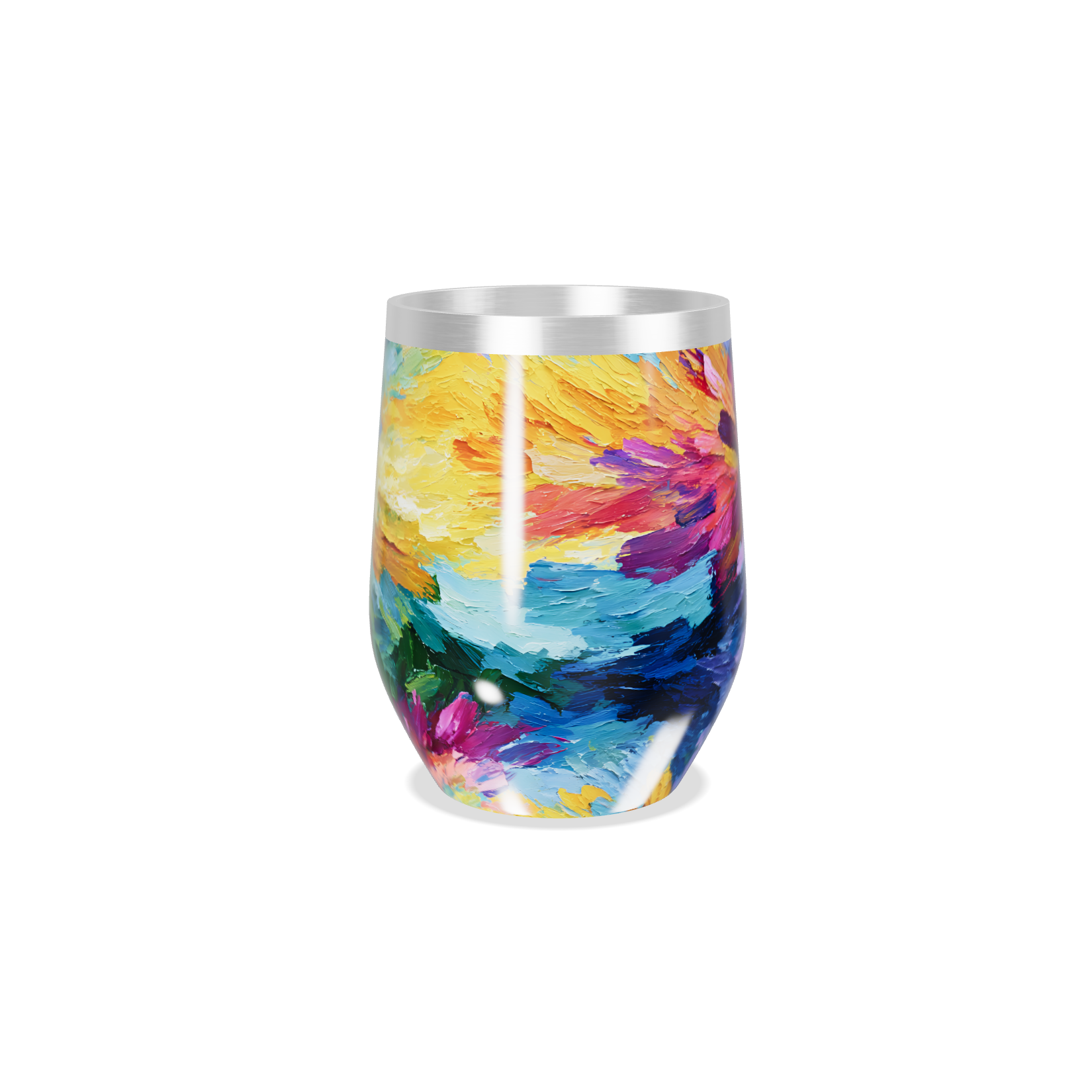 Copo Térmico Slim - Estampa Colorida Aço Inox