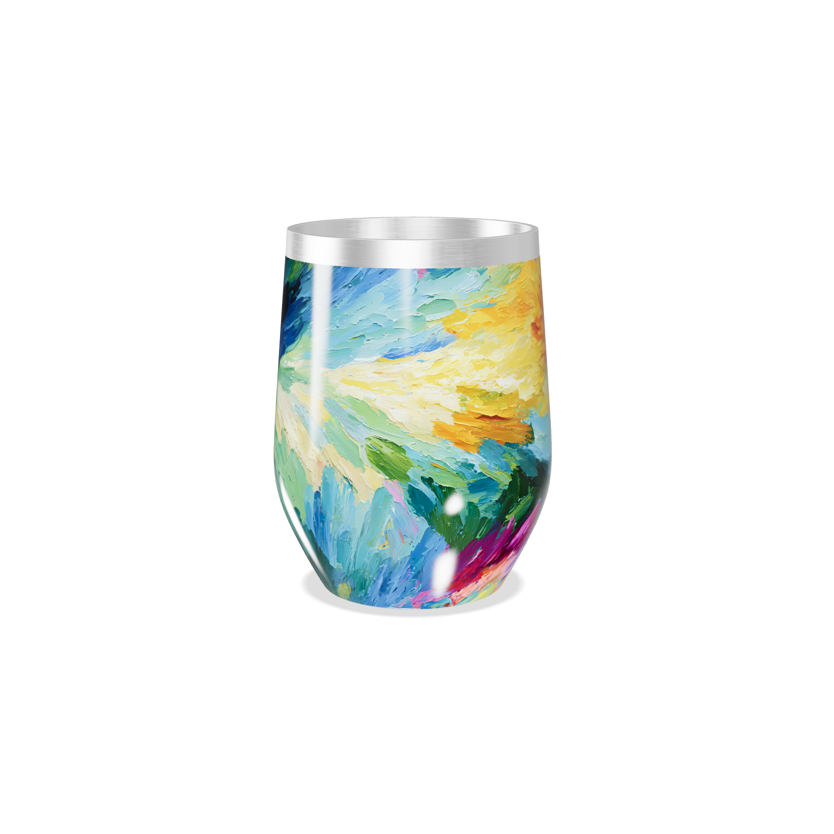 Copo Térmico Slim - Estampa Colorida Aço Inox