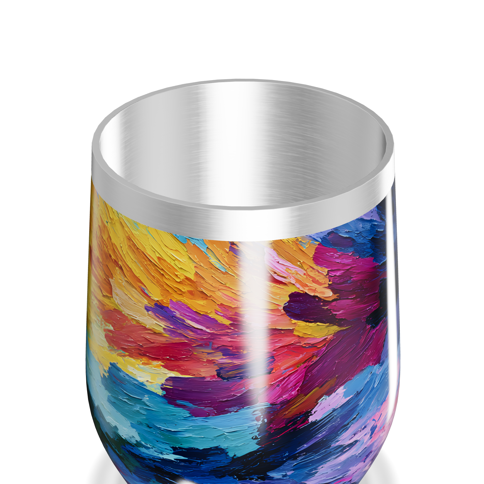 Copo Térmico Slim - Estampa Colorida Aço Inox