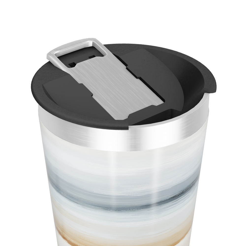 Copo Térmico - Listras Coloridas Aço Inox