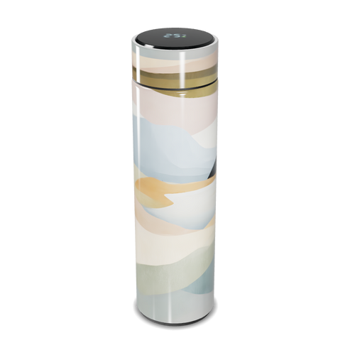 Garrafa Térmica Touch - Estampa Abstrata Colorida