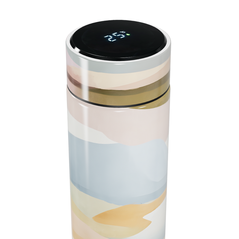 Garrafa Térmica Touch - Estampa Abstrata Colorida