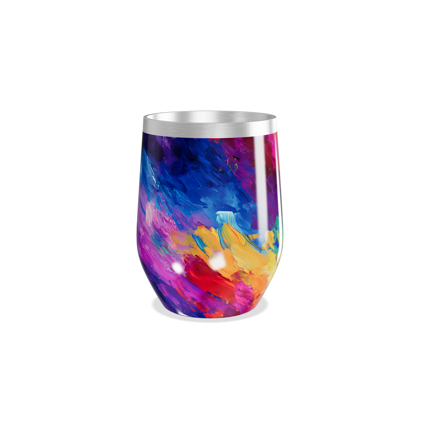 Copo Térmico Slim - Estampa Abstrata Colorida