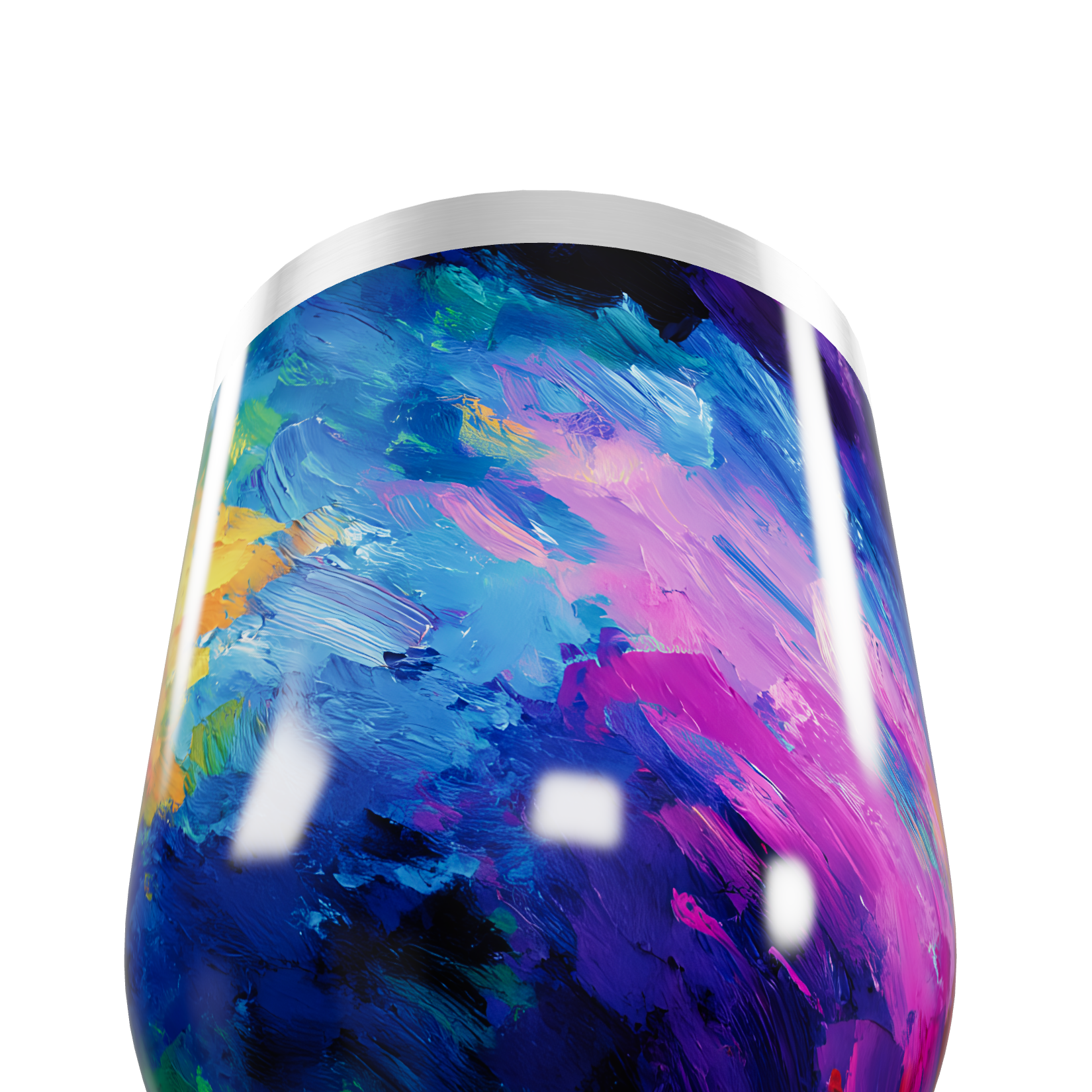 Copo Térmico Slim - Estampa Abstrata Colorida