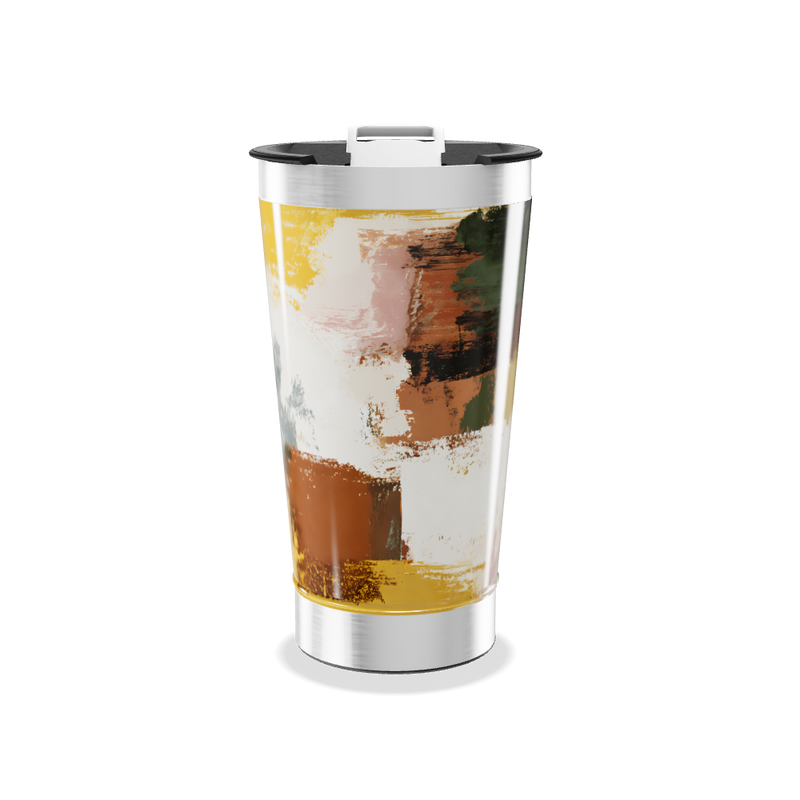 Copo Térmico - Estampa Abstrata Colorida