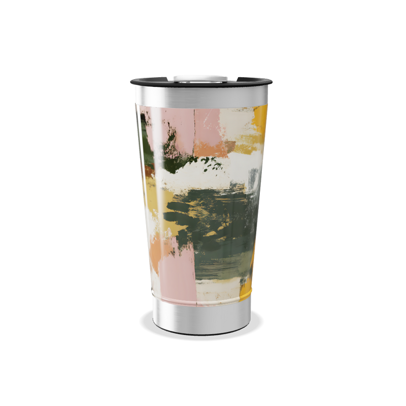 Copo Térmico - Estampa Abstrata Colorida
