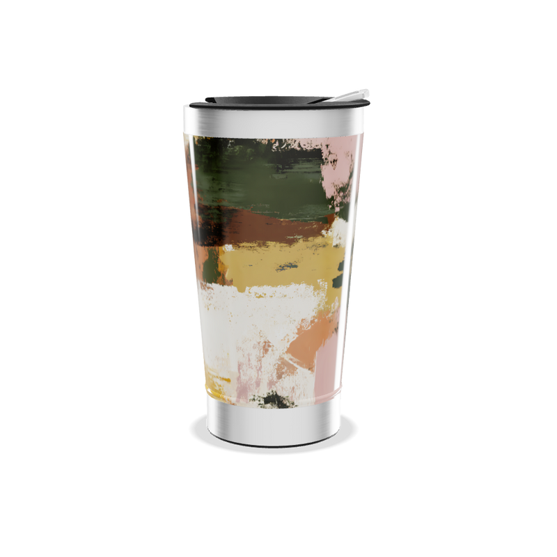 Copo Térmico - Estampa Abstrata Colorida