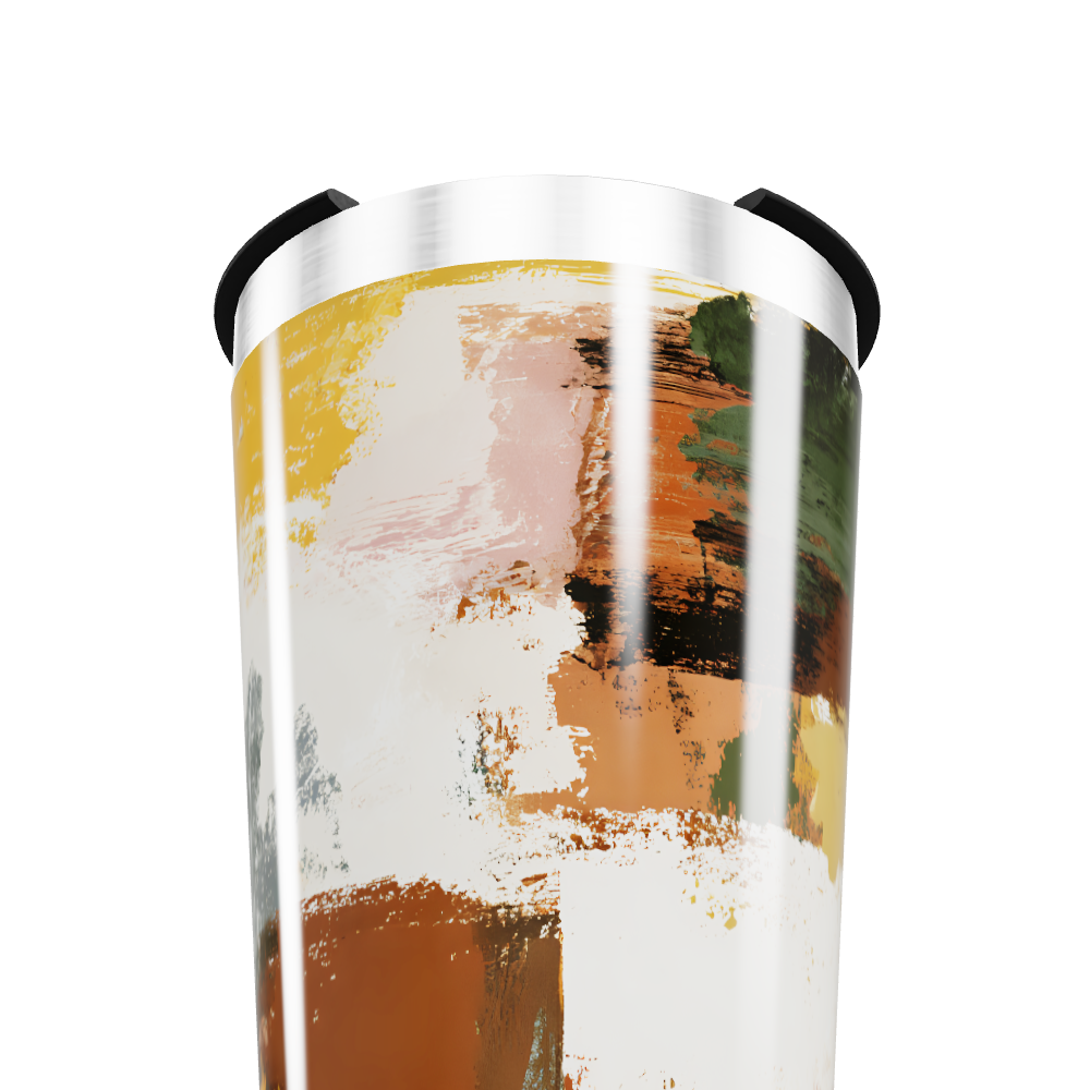 Copo Térmico - Estampa Abstrata Colorida