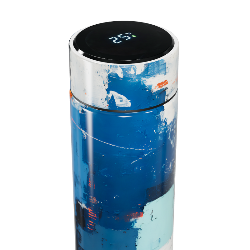 Garrafa Térmica Touch Pintura Azul