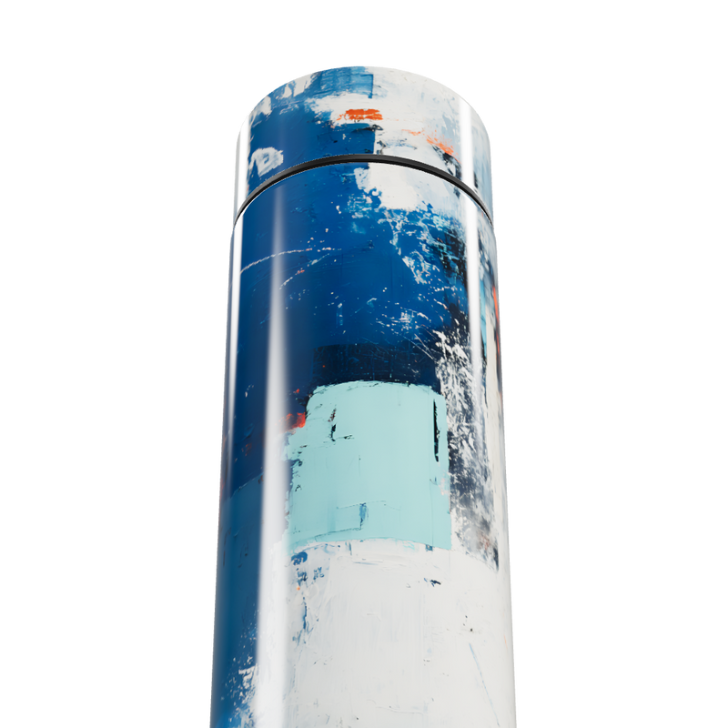 Garrafa Térmica Touch Pintura Azul