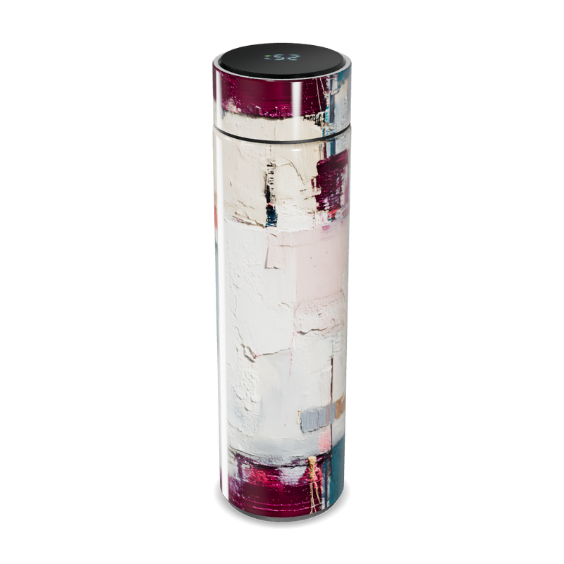 Garrafa Térmica Touch - Abstrata Branca