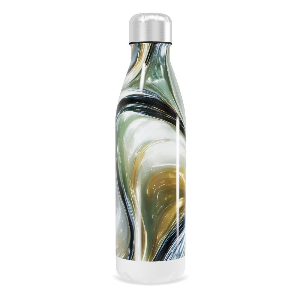 Garrafa Inox - Marmorizada Branca