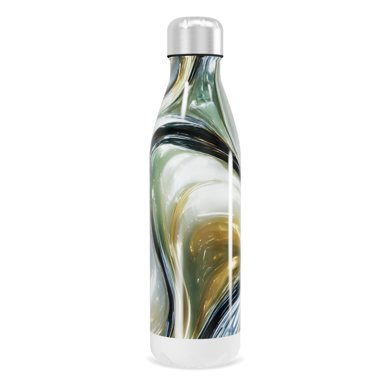 Garrafa Inox - Marmorizada Branca