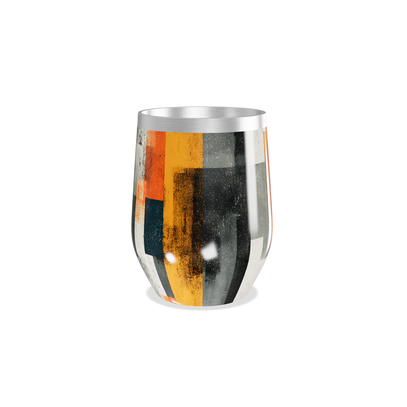 Copo Térmico Slim - Estampa Geométrica Colorida