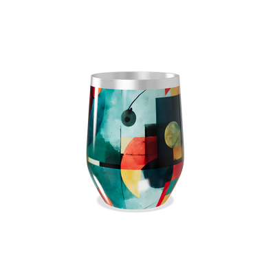 Copo Térmico Slim - Design Abstrato Colorido