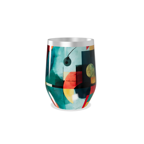 Copo Térmico Slim - Design Abstrato Colorido