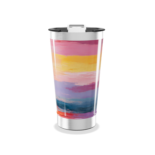 Copo Térmico - Estampa Colorida Aço Inox